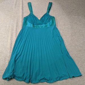 Turquoise Empire Waist Dress